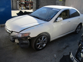 2004 ACURA TSX PEARL WHITE 2.4L AT A16486